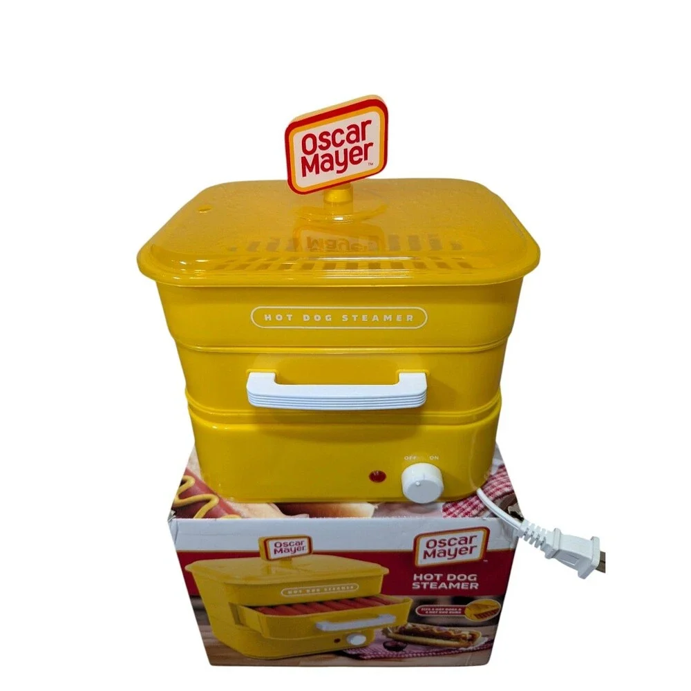 Nostalgia Oscar Mayer Diner-Style Hot Dog Steamer& Bun Warmer, 8 Hot Dogs